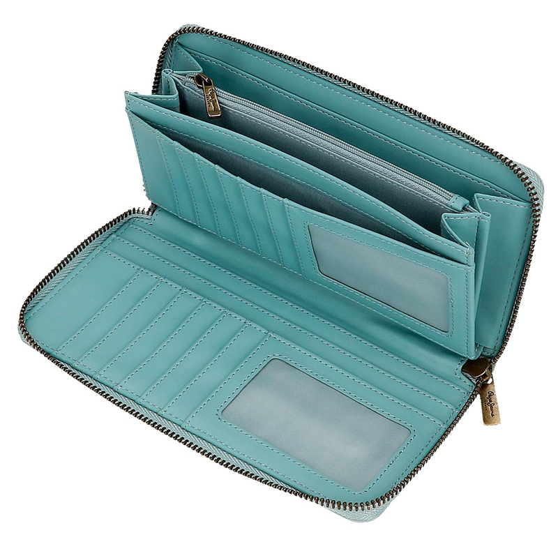 Pepe Jeans Novčanik 19cm Diane blue 75785 - detalj