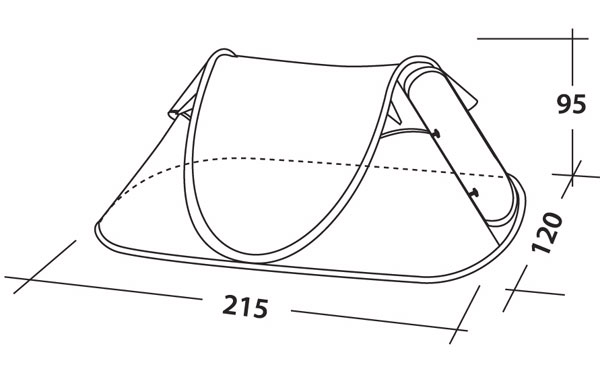 Easy Camp šator za dve osobe Carnival Antic 120089 - detalj