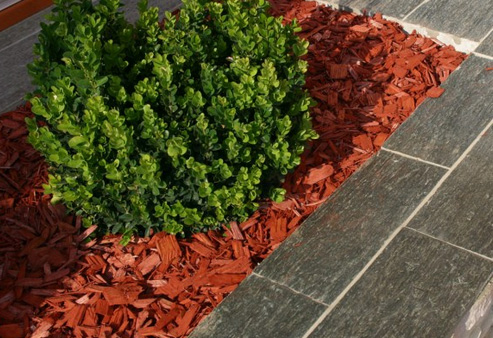 Dekorativna kora MALČ - Crvena - detalj