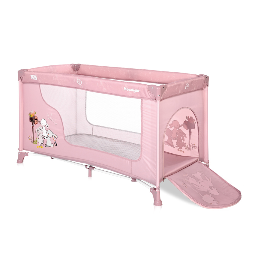 Lorelli Prenosivi krevetac za bebe Moonlight 1 nivo Beige rose rabbits 10080392153 - detalj