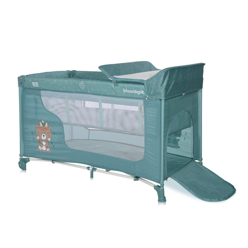 Lorelli Prenosivi krevetac za bebe Moonlight 2 nivoa Arctic Indian 10080412361  - detalj