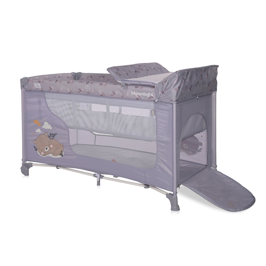 Lorelli Prenosivi krevetac za bebe Moonlight 2 nivoa Grey dream 10080412365 - detalj