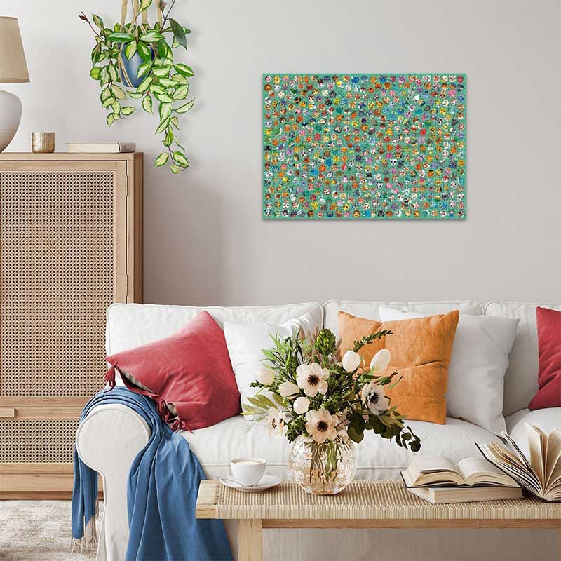 Puzzle 1000 delova Izazov Animal Crossing Ravensburger 12000629 - detalj