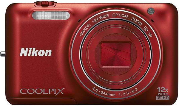 Nikon CoolPix S6600 Wi-Fi Digitalni Fotoaparat crveni 17612 - detalj