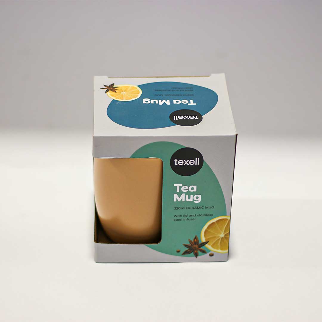 Texell šolja za čaj sa infuzerom i poklopcem TTMI-330 bež - detalj