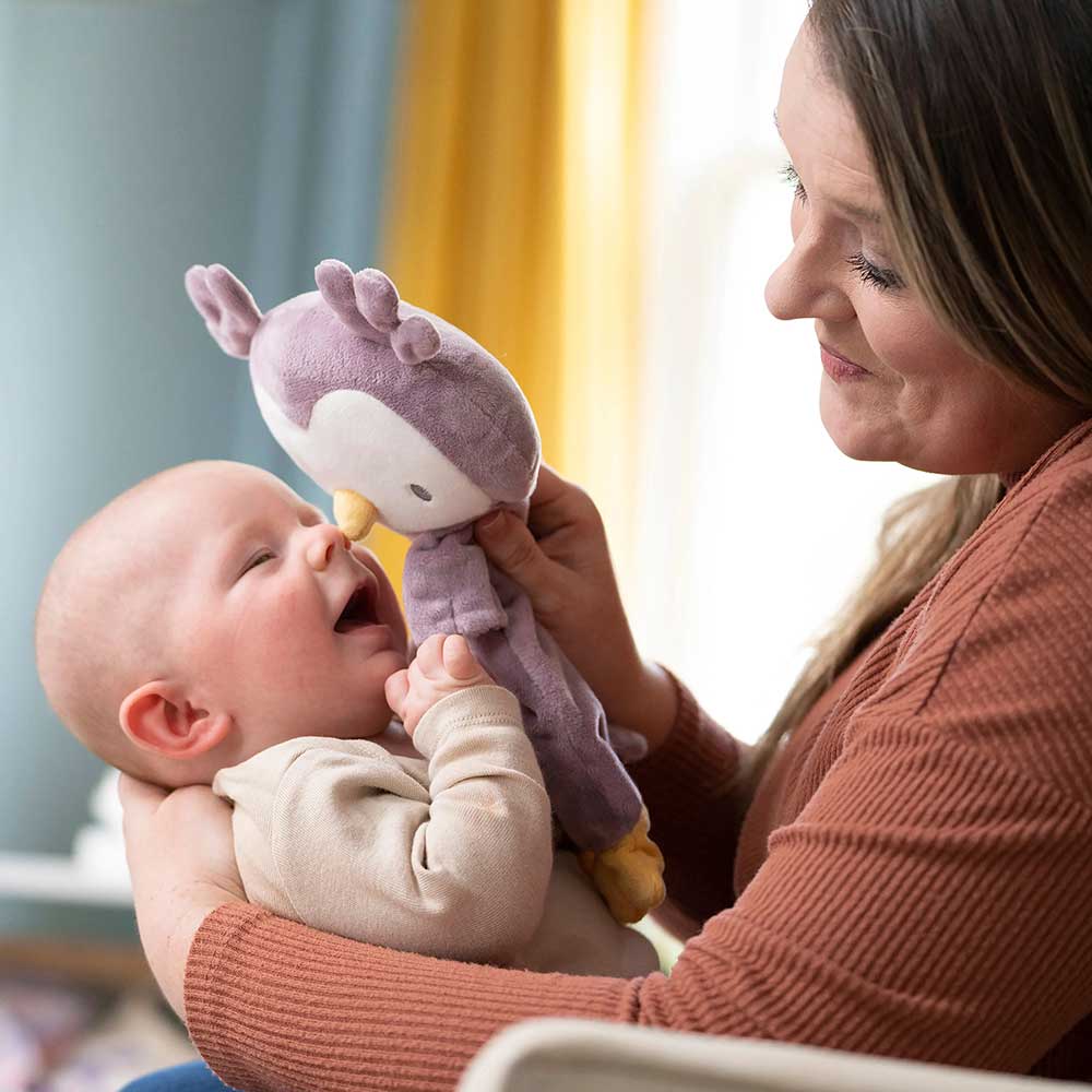 Plišana igračka za bebe sa zrnastim punjenjem Sova Nally Ingenuity™ 13166 - detalj