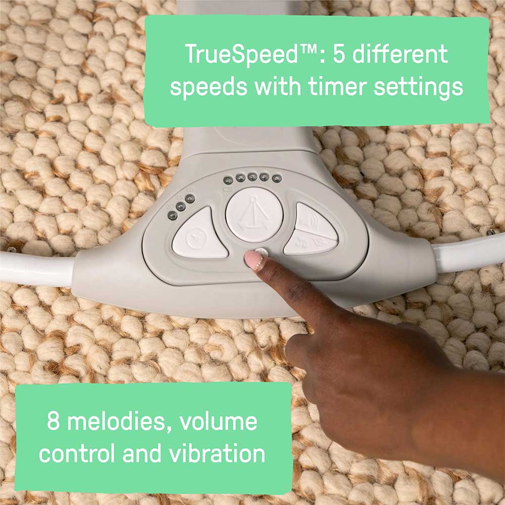 Bebi ljuljaška sa melodijama i kablom Swing n Go Chambray Ingenuity™ 16925 - detalj