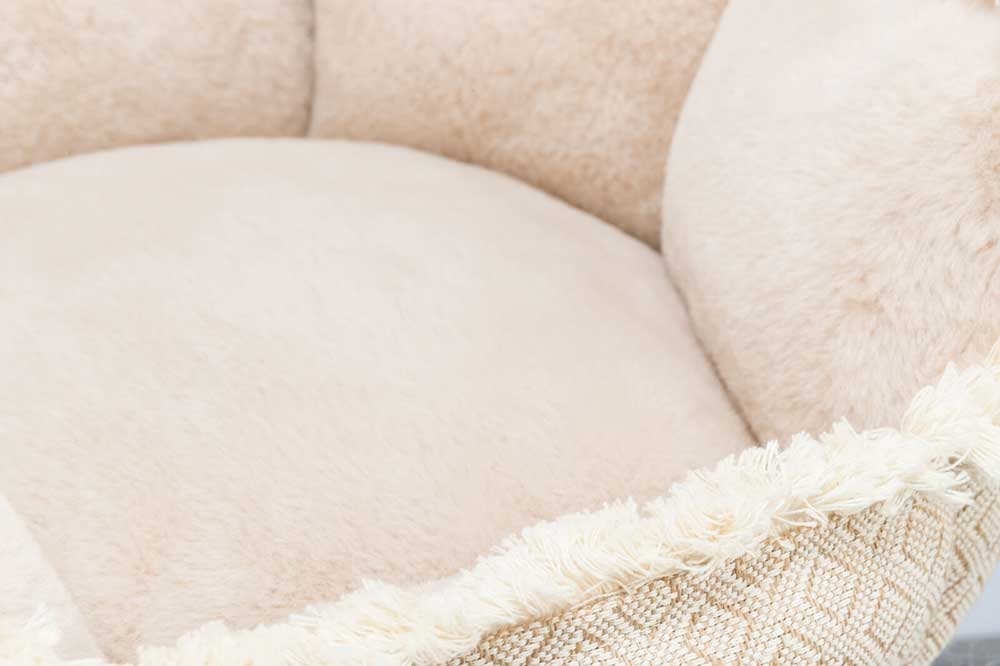 Okrugli krevet za pse 80cm Boho beige Trixie 38214 - detalj