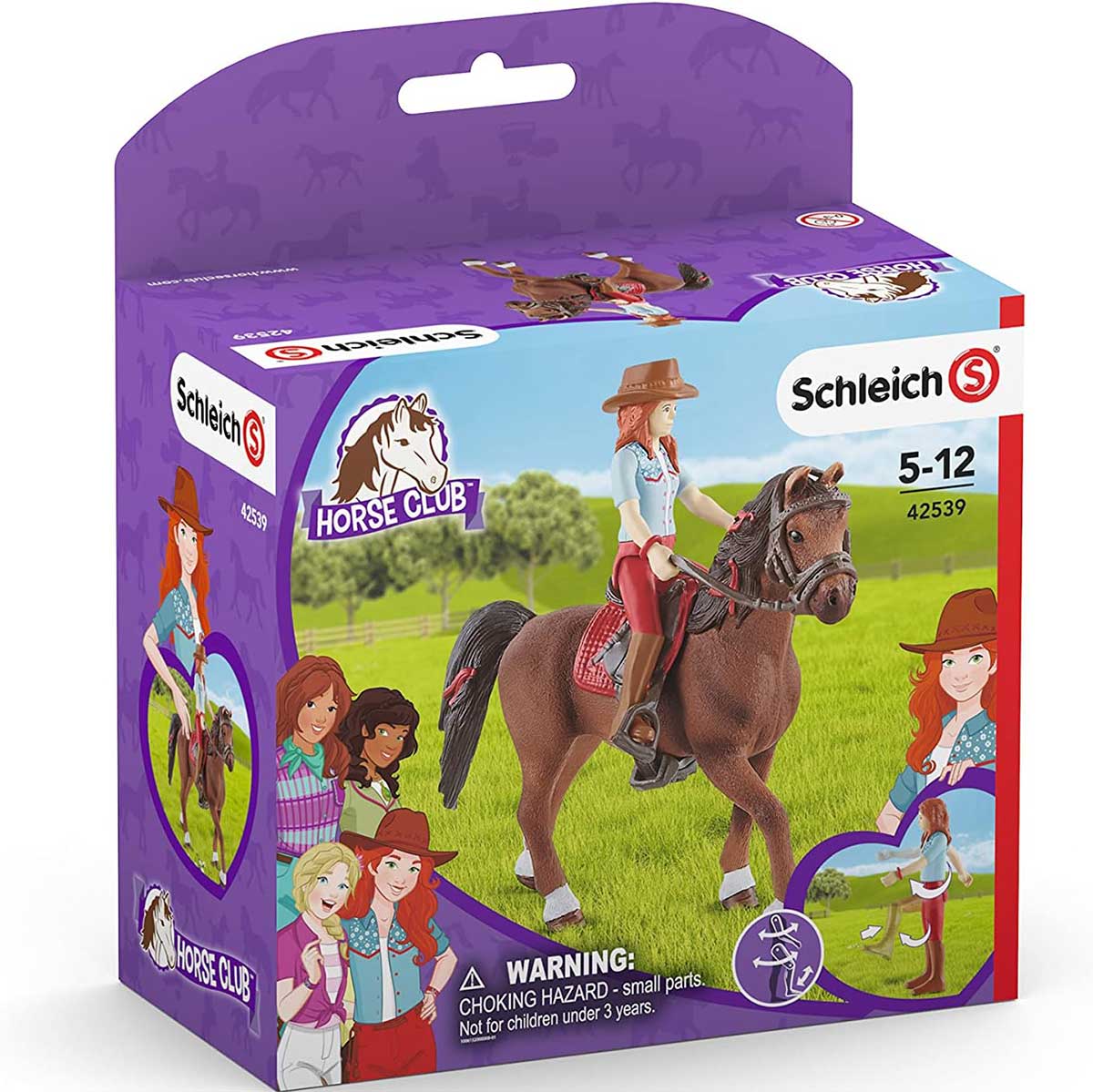 Schleich® Horse Club figure Konj sa jahačem - Hannah and Cayenne 42539 - detalj