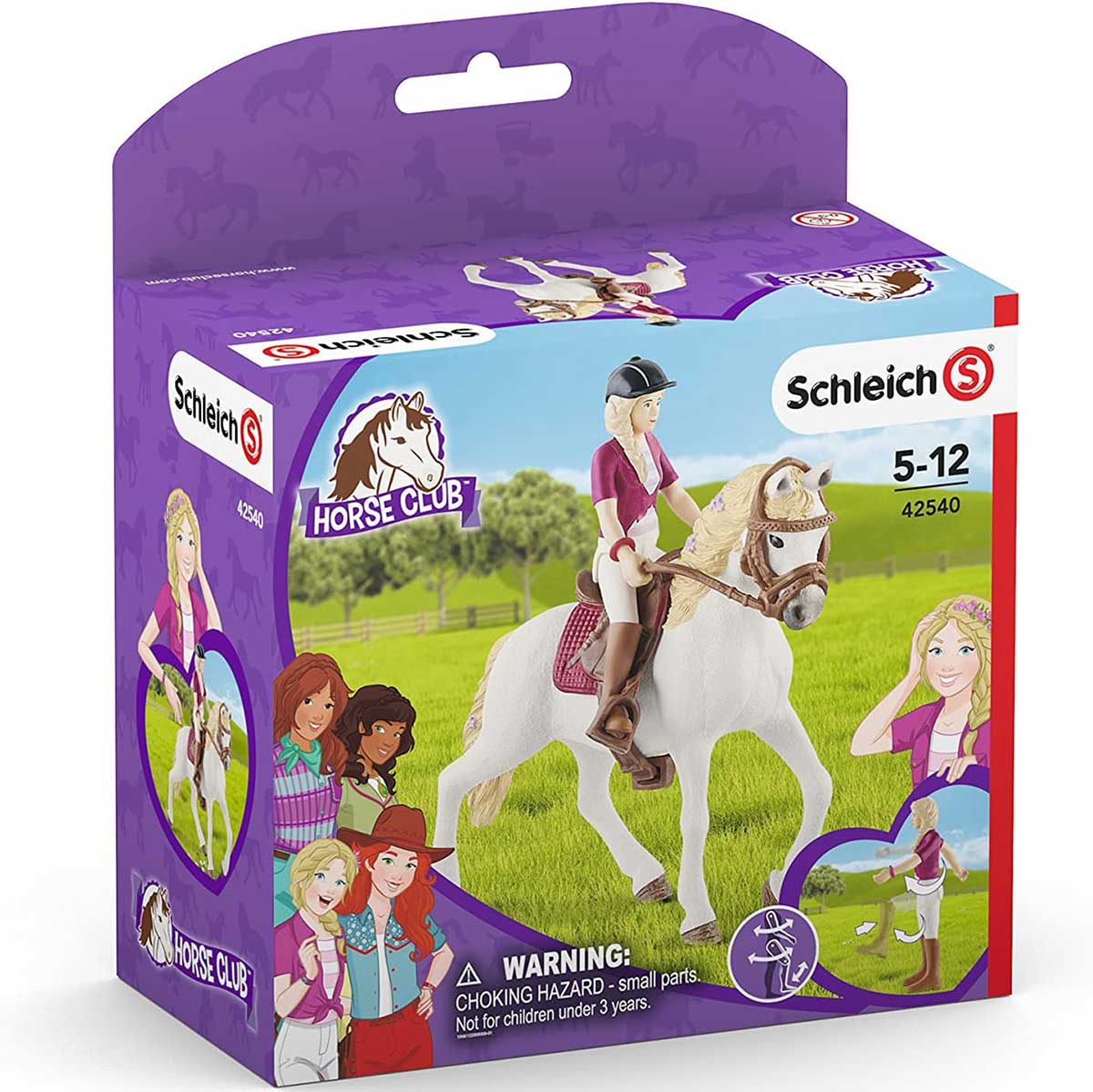 Schleich® Horse Club figure Konj sa jahačem - Sofia and Blossom 42540 - detalj
