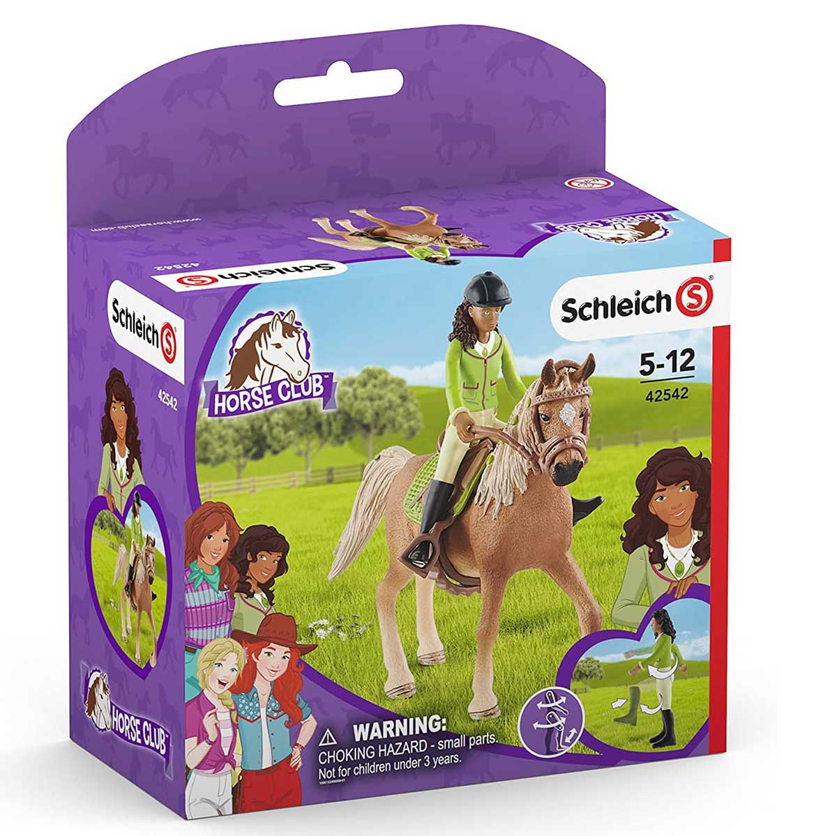 Schleich® Horse Club figure Konj sa jahačem - Sarah and Mystery 42542 - detalj