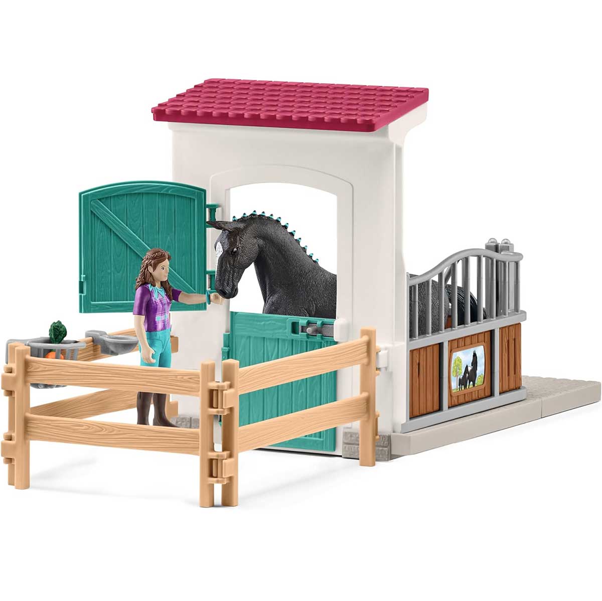 Schleich® Horse Club figure - Boks za konja i figurice Lisa and Storm 42709 - detalj