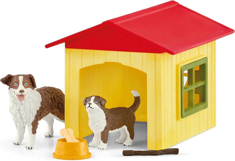 Schleich® Figure Domaće životinje 2u1 Kokošinjac Kućica za pse i životinje 72241 - detalj