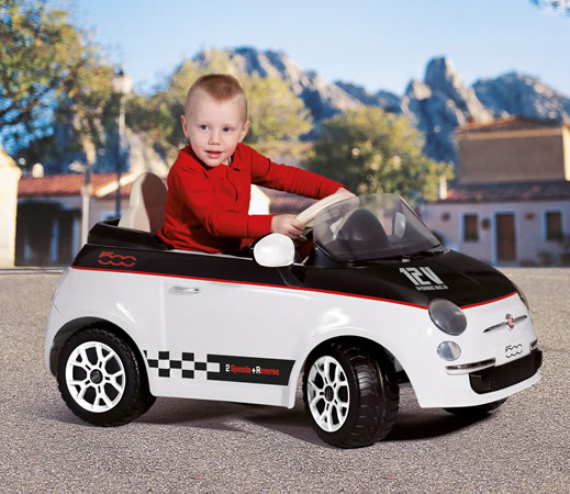 Peg Perego Kabriolet na akumulator Fiat 500 white/black IGOR0065 P75120065 - detalj