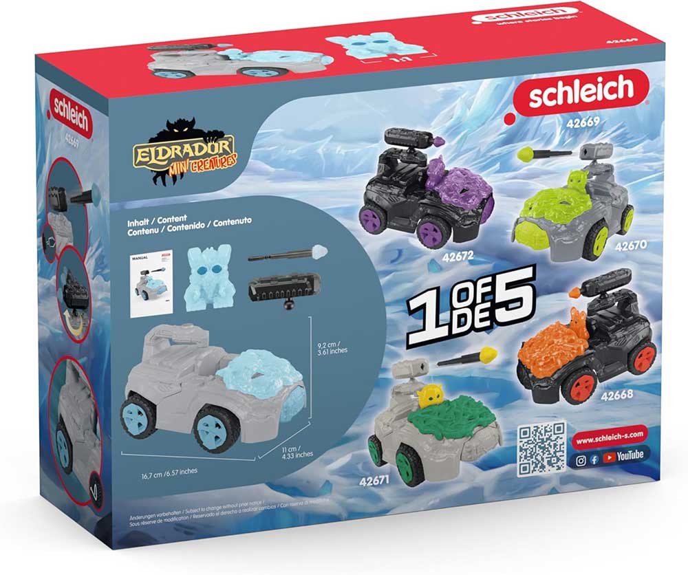 Schleich® Eldrador figurice - Crashmobile sa mini čudovištem Ice 42669 - detalj