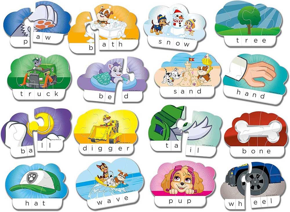 Moje prve reči na engleskom Paw patrol puzle Ravensburger 20837 - detalj