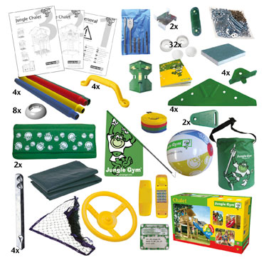 Dečije Igralištance Jungle Gym Chalet - Alpska Kuća - detalj