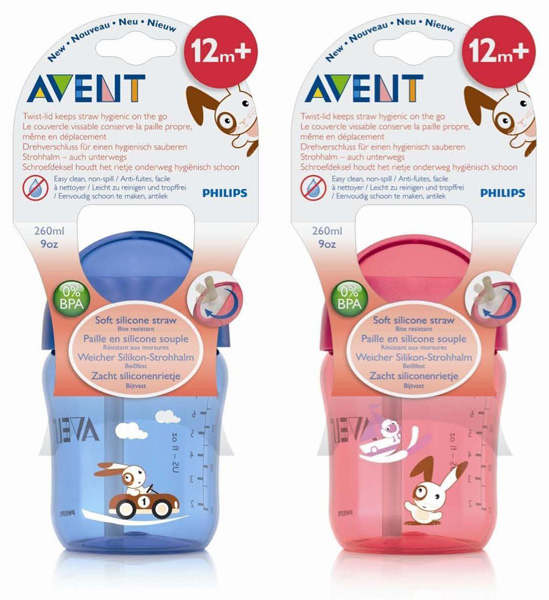 Avent Šolja sa slamkom 260ml 12m+ - detalj