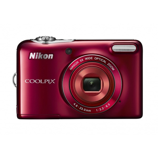 Nikon Digitalni Fotoaparat Coolpix L30 Crveni - detalj