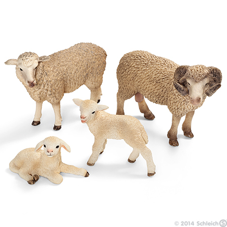 Schleich Domaće životinje - Ovca 13743 - detalj