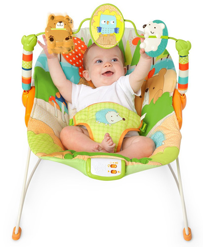 Bright Starts Bebi Ležaljka sa melodijama i vibracijom Little Explorer - detalj