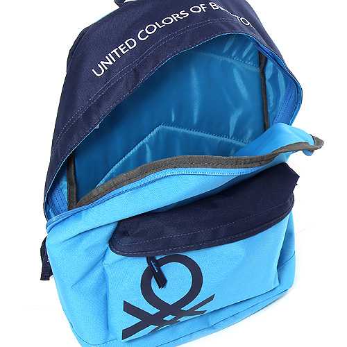 Benetton Školski ranac Basic blue 605939 - detalj