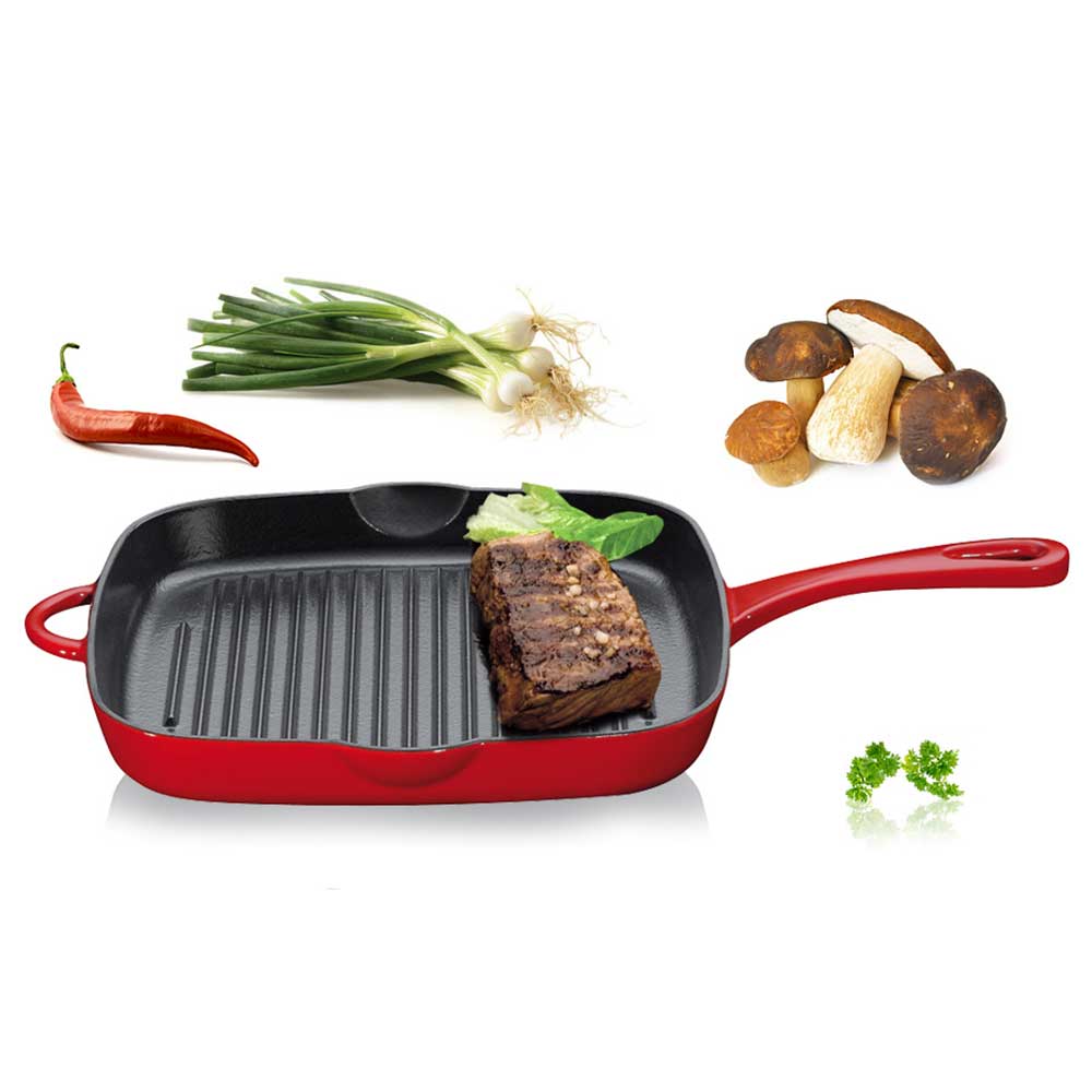 Duboki grill tiganj 28x26cm Kuchenprofi Provence - detalj