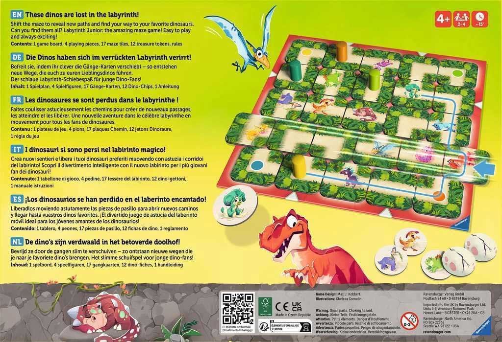 Društvena igra Lavirint Junior Dino Ravensburger 20980 - detalj