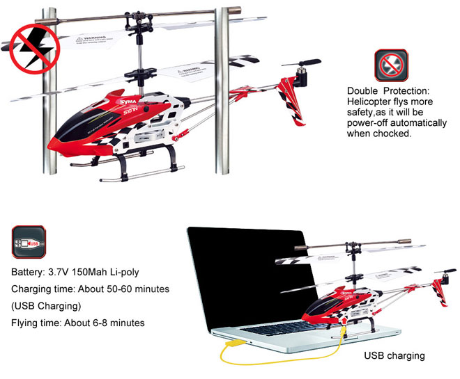 Helikopter na daljinsko upravljanje Syma S107N - detalj