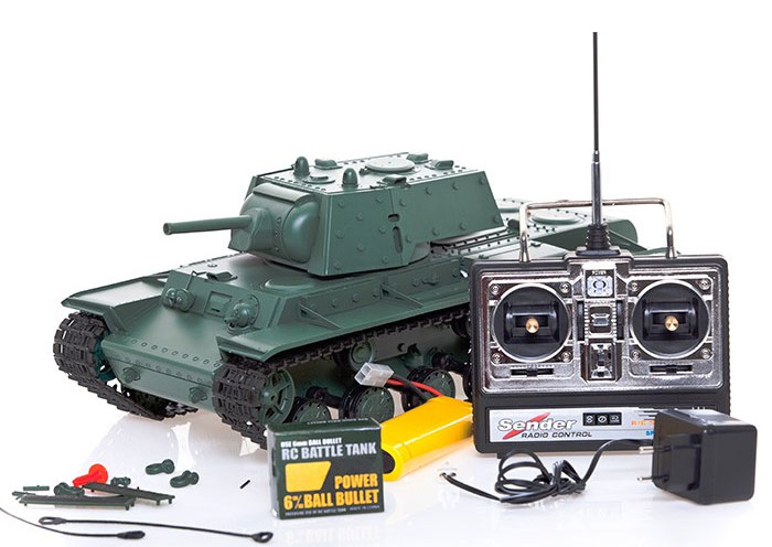 Tenk na daljinsko upravljanje KV-1 1:16 Ex-Th05 - detalj