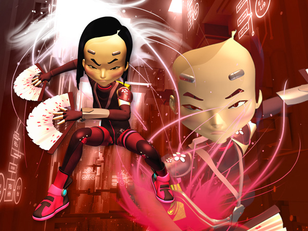 Code Lyoko - Figura Jumi na skuteru SB3089051 - detalj