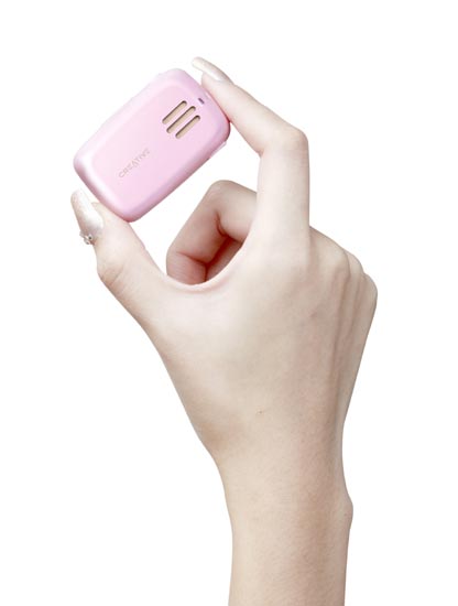 Creative Zen Stone 1 GB sa integrisanim zvučnikom - pink - detalj