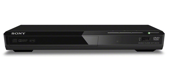 DVD Player Sony DVPSR370B DivX MP3 USB UltraSlim - detalj