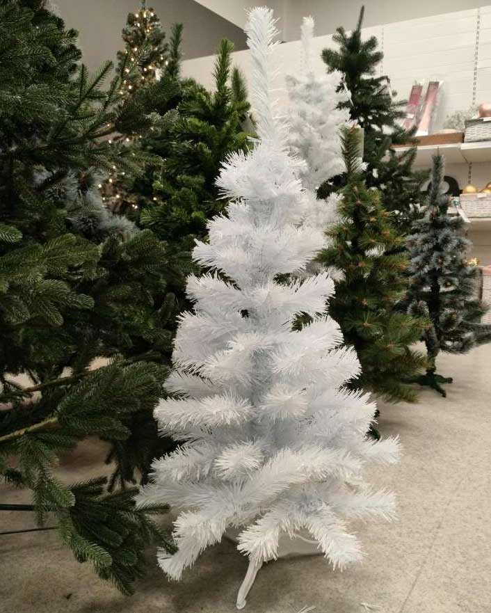 Bela Novogodišnja Jelka Garibaldi 100 cm - detalj