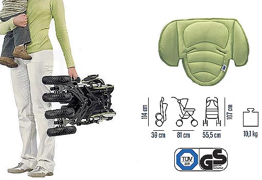 Chicco kolica CT 0.4 sa prečkom- 63499.22 - detalj