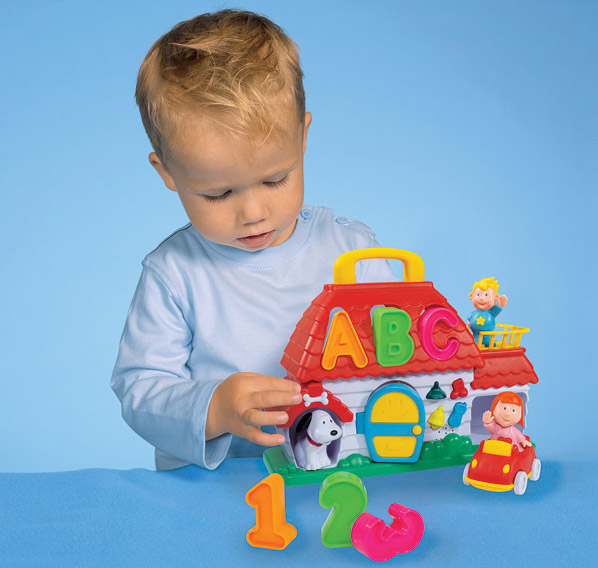 Zvučna kućica sa oblicima za ubacivanje - sorter  Simba Toys SB9524 - detalj