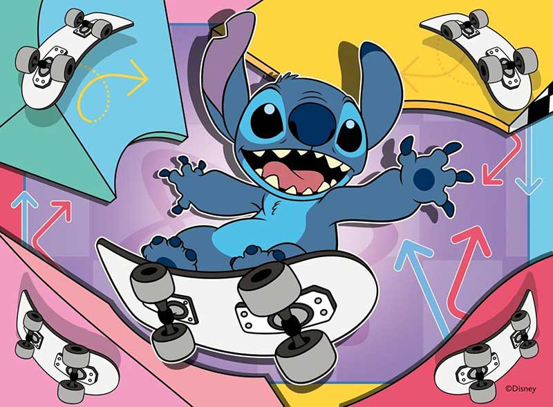 Puzzle slagalica za decu 4u1 Stitch And Angel Ravensburger 12004106 - detalj