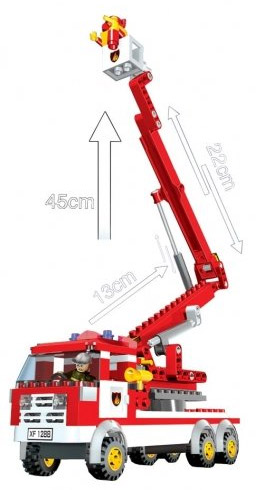 Kocke Vatrogasci BanBao 8302 BB 726126 24518 - detalj