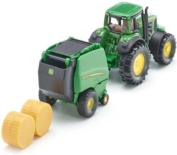Siku Traktor John Deere 7530 sa mašinom za baliranje sena 1665 - detalj