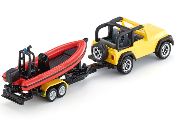 Siku Džip sa prikolicom i čamcem 1658 - detalj
