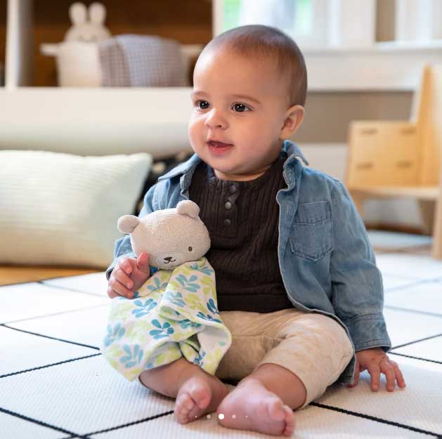 Ingenuity™ Igračka za bebe Ćebence za utehu Meda Nate 16821 - detalj