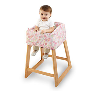 Bright Starts Navlaka za bebi stolice i šoping kolica Ružičasti cvetovi - detalj