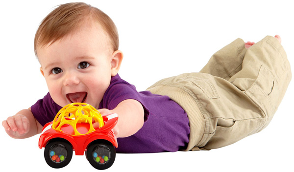 Oball by Bright Starts Bebi igračka i zvečka Autić sa kuglicama - detalj