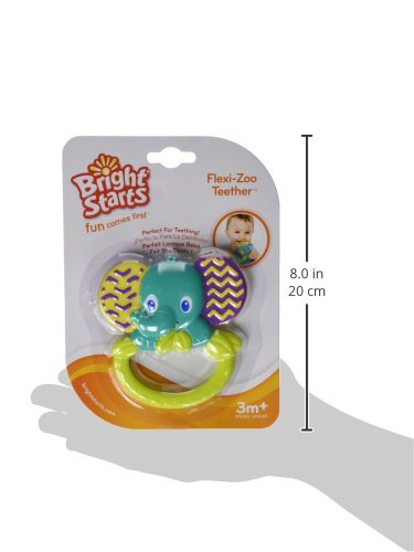 Bright Starts Fleksibilna glodalica za zubiće Slonče / Kornjača - detalj