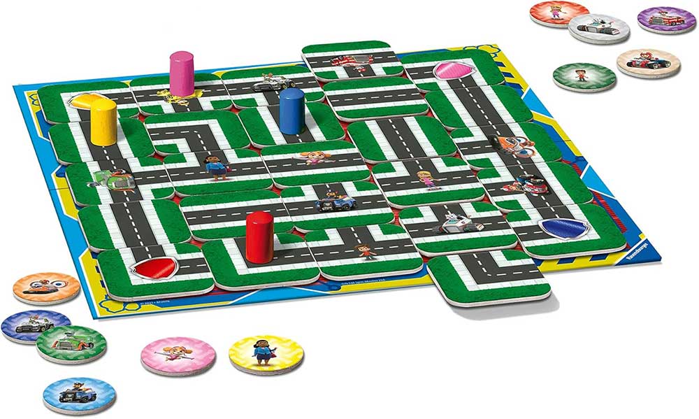 Društvena igra Lavirint Junior Patrolne šape Ravensburger 20799 - detalj