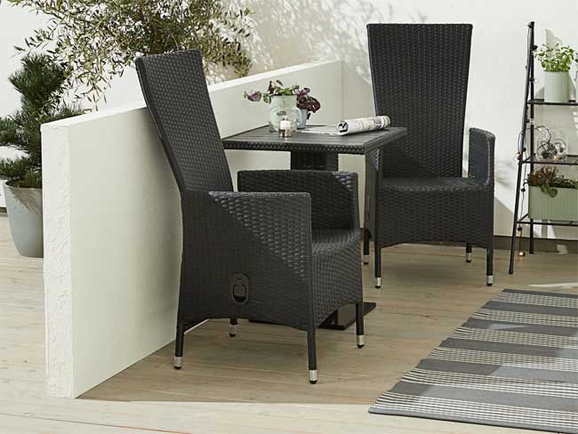 Baštenska stolica Cray Black - detalj