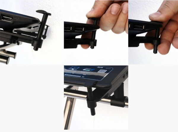 Stalak za laptop LT stand Z 2.0 white/black - detalj