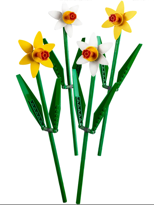 LEGO® Icons Kocke Narcisi 40646 - detalj