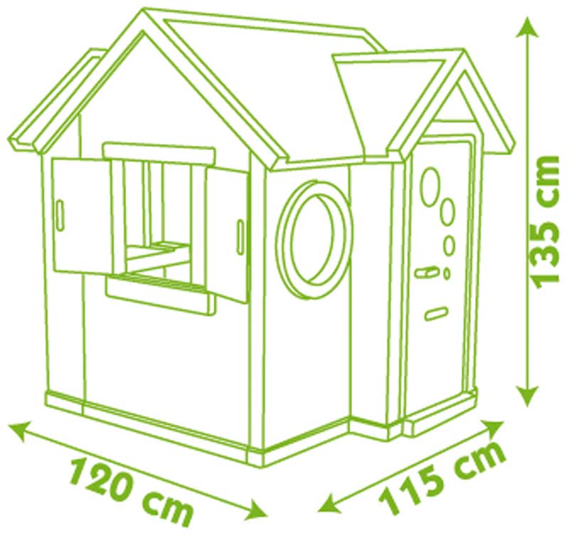 Smoby Dečja kućica za igru My House SM310228 - detalj