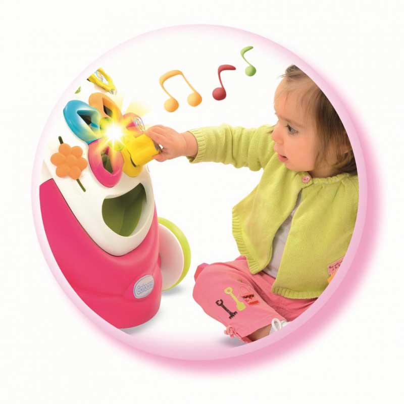 Smoby Cotoons Hodalica - guralica za prohodavanje pink SM211376 - detalj